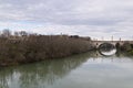 Rome, view of Tiber river from ponte Milvio - Italy