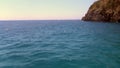 Video shot as sailing along Palinuro coast, Italy. Canoeing.