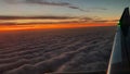 Video of a sky from a window plane