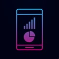 Video stats nolan icon. Simple thin line, outline vector of online and web icons for ui and ux, website or mobile application Royalty Free Stock Photo