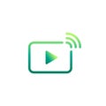 Video, stream and streaming icon