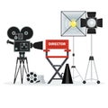 Video studio director chair