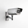 video surveillance camera, isolated on a white background, represents cutting-edge security and monitoring technology.