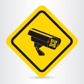 Video surveillance sign. Royalty Free Stock Photo