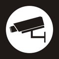 Video surveillance sign. CCTV Camera. Royalty Free Stock Photo