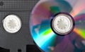 Video-tape and dvd Royalty Free Stock Photo