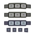 Video tape frames templates for your photo design Royalty Free Stock Photo