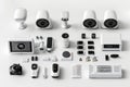 Video technology controls property protection through surveillance systems, employing safeguarding measures in home camera setting