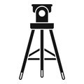 Video tripod icon simple vector. Photo camera stand Royalty Free Stock Photo