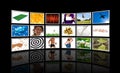 Video wall Royalty Free Stock Photo