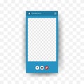 Videocall Interface. Online video chat template with user icon. Virtual meeting screen. Web conference app layout. Flat