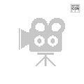 Videocamera Dot Pattern Icon. Camcorder Dotted Icon Isolated on White Background. Vector Icon or Design Template Royalty Free Stock Photo