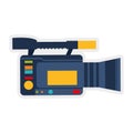 Videocamera icon. Broadcasting design. Vector graphic Royalty Free Stock Photo