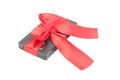 Videocassette tied with a ribbon