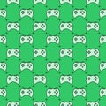 Videogame Controller vector Wireless Console Joypad green seamless pattern