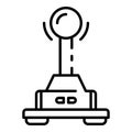 Videogame gamepad icon, outline style