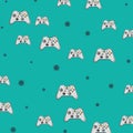 Videogame gamepads background