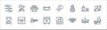 Videogame line icons. linear set. quality vector line set such as adventure game, diamond, mystery, trophy, cannon, final boss,