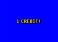 Videogame message credits one yellow