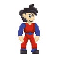 Videogame pixelated retro art cartoon