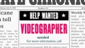 Videographer classified ad