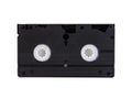 Videotape, VHS, Pal Secam, white isolated background Royalty Free Stock Photo