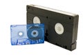 Videotape on white background