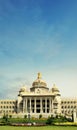 VIDHANA SOUDHA BANGALORE WITH OUT OF FOCUS BACKGROUND Royalty Free Stock Photo