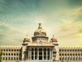 VIDHANA SOUDHA BANGALORE WITH OUT OF FOCUS BACKGROUND Royalty Free Stock Photo