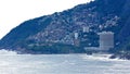 Vidigal favela, Vidigal beach and hotel building