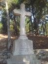 Vido island, Corfu, Stone Cross Monument