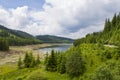 Vidra lake and Lotritei mountain Royalty Free Stock Photo