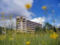 The building of an abandoned hotel in Vidra resort.