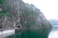 Vidraru Dam Lake in Romania Royalty Free Stock Photo