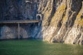 View with Vidraru lake, Transfagarasan road Royalty Free Stock Photo