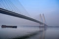Vidyasagar Setu Bridge, Hooghly River, Kolkata, West Bengal, Ind