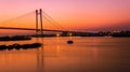 Vidyasagar Setu at Twilight Royalty Free Stock Photo