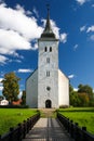 Vie to the medieval church in the historic centre of Viljandi, Estonia