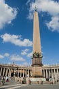 Vief of The Obelisk from St. Peter Square, Vatican Royalty Free Stock Photo