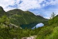 Viem on Morskie Oko from the path to the Czarny Staw, Tatra, Poland