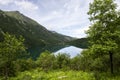 Viem on Morskie Oko from the path to the Czarny Staw, Tatra, Poland