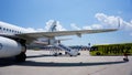 VIENNA, AUSTRIA- 07 11 2018 : Aegan Air Plane After Landing