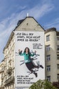 Advertising of the green party of austria with slogan