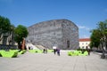 VIENNA, AUSTRIA - APR 29th, 2017: Mumok Museum Modern Kunst - Museum of Modern Art in the Museumquartier with young