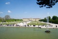 VIENNA, AUSTRIA - APR 30th, 2017: Schonbrunn Palace with Neptune Fountain in Vienna. It`s a former imperial 1441-room