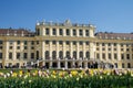 VIENNA, AUSTRIA - APR 30th, 2017: Schonbrunn Palace in Vienna. It`s a former imperial 1441-room Rococo summer residence