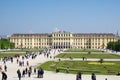 VIENNA, AUSTRIA - APR 30th, 2017: Schonbrunn Palace in Vienna. It`s a former imperial 1441-room Rococo summer residence