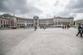 VIENNA, AUSTRIA - APRIL 23, 2016: Famous Hofburg Palace at Heldenplatz
