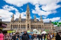 Food and drink festival held on at Rathausplatz in front of the Vienna City Hall