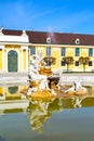 Danube, Inn, and Enns fountain statues at the Schonbrunn Palace in Vienna